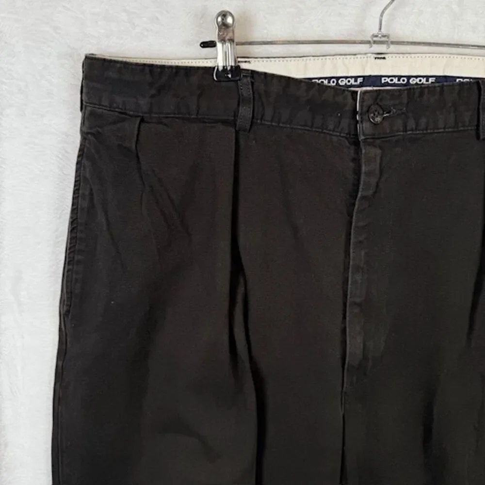 Polo Ralph Lauren Polo Golf‎ Trousers (Vintage Pleated) Black 38x31